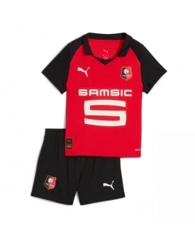 Billige Fotballdrakt Stade Rennais Replika Hjemmedraktsett Barn 2025-26 Kortermet (med bukser)